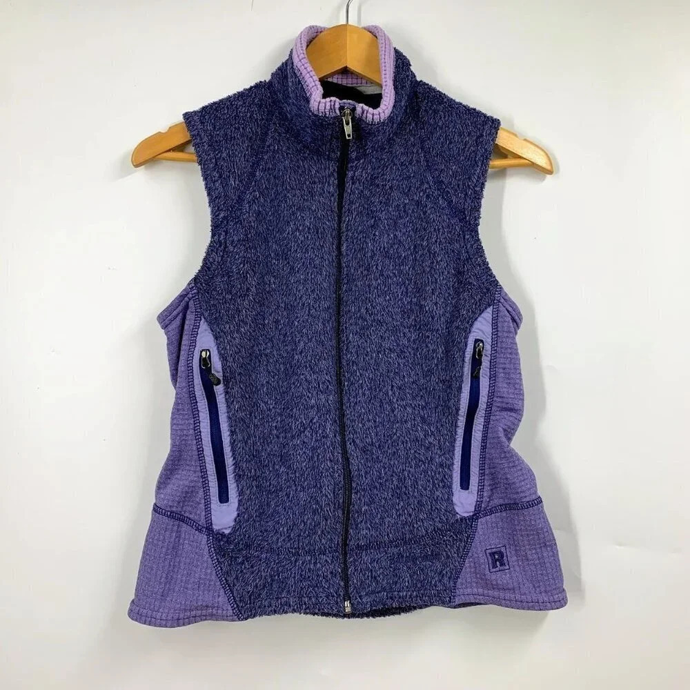 Patagonia Women's Vintage Y2k Full ZIp Outdoor Sherpa Fleece Vest Size M